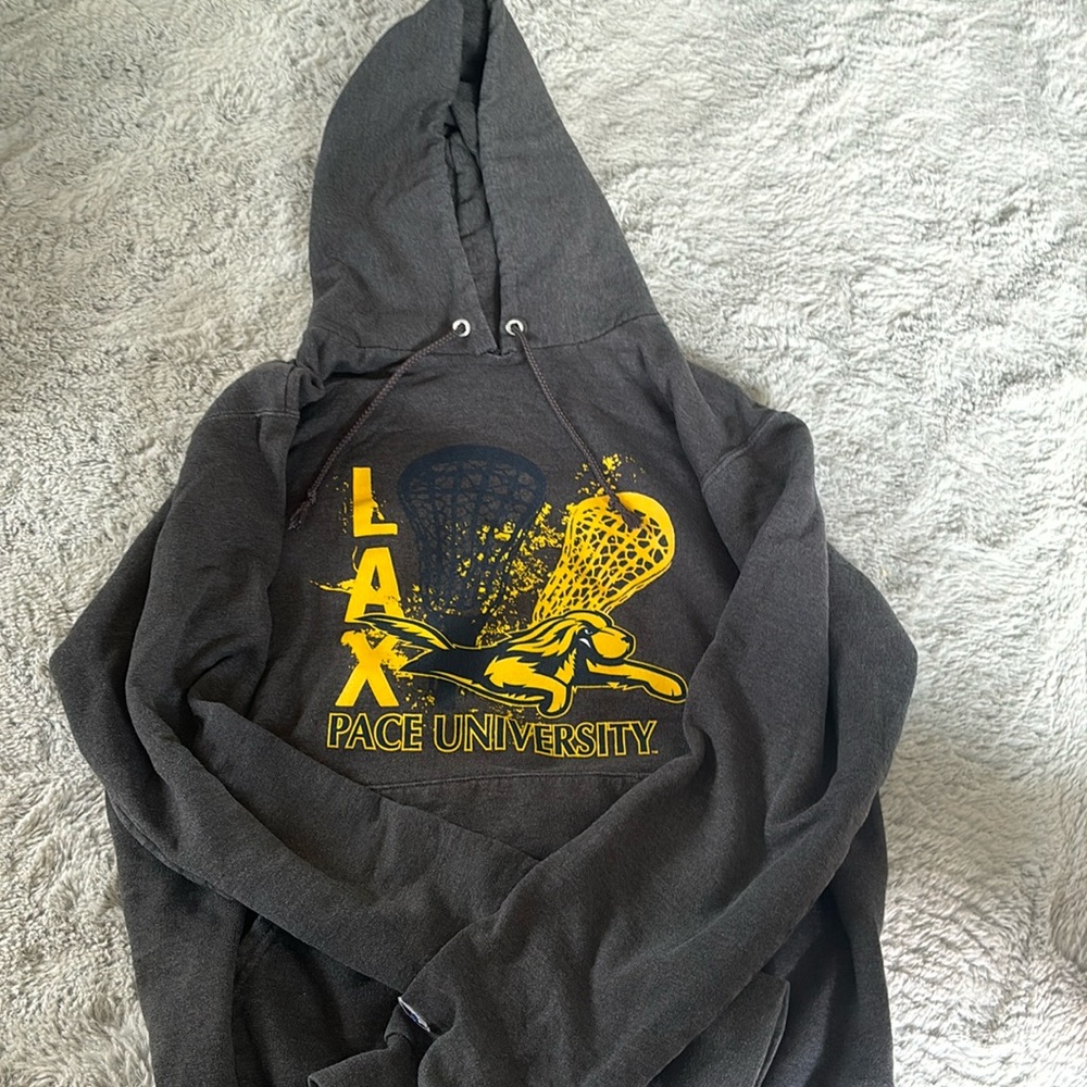 pace university lacrosse hoodie